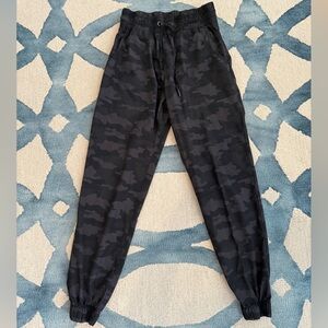 Women’s Black Camouflage Joggers - XS